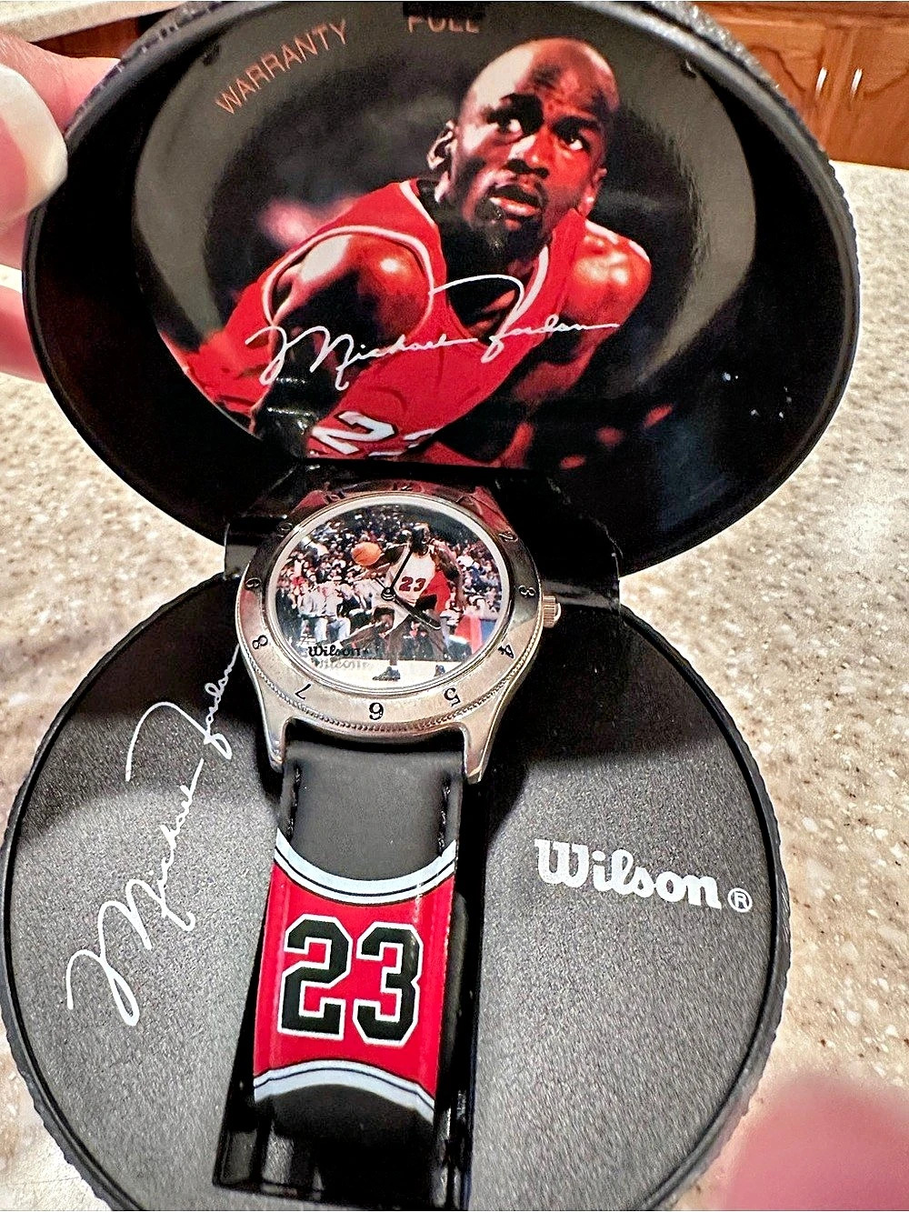 Wilson Michael Jordan 23 Basketball Watch Basketball Watch Black & Red Like New